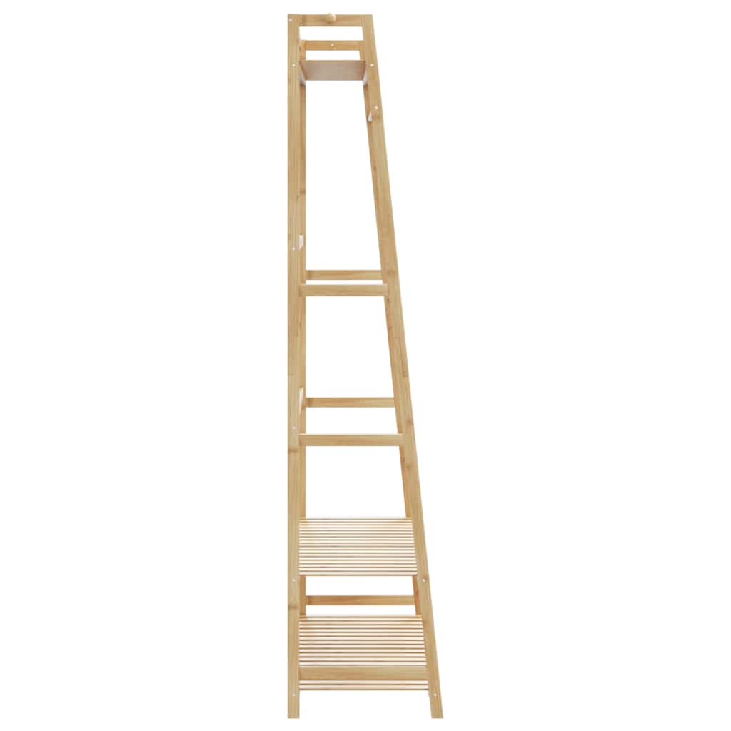vidaXL Clothes Rack with Shelves 43.3"x15.7"x70.9" Bamboo
