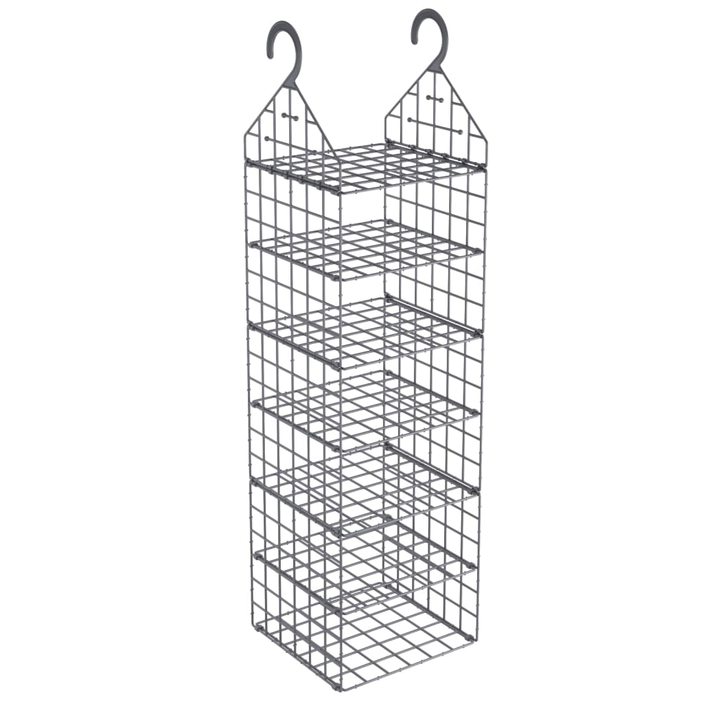 vidaXL Hanging Closet Organizer with 7 Shelves 2 pcs