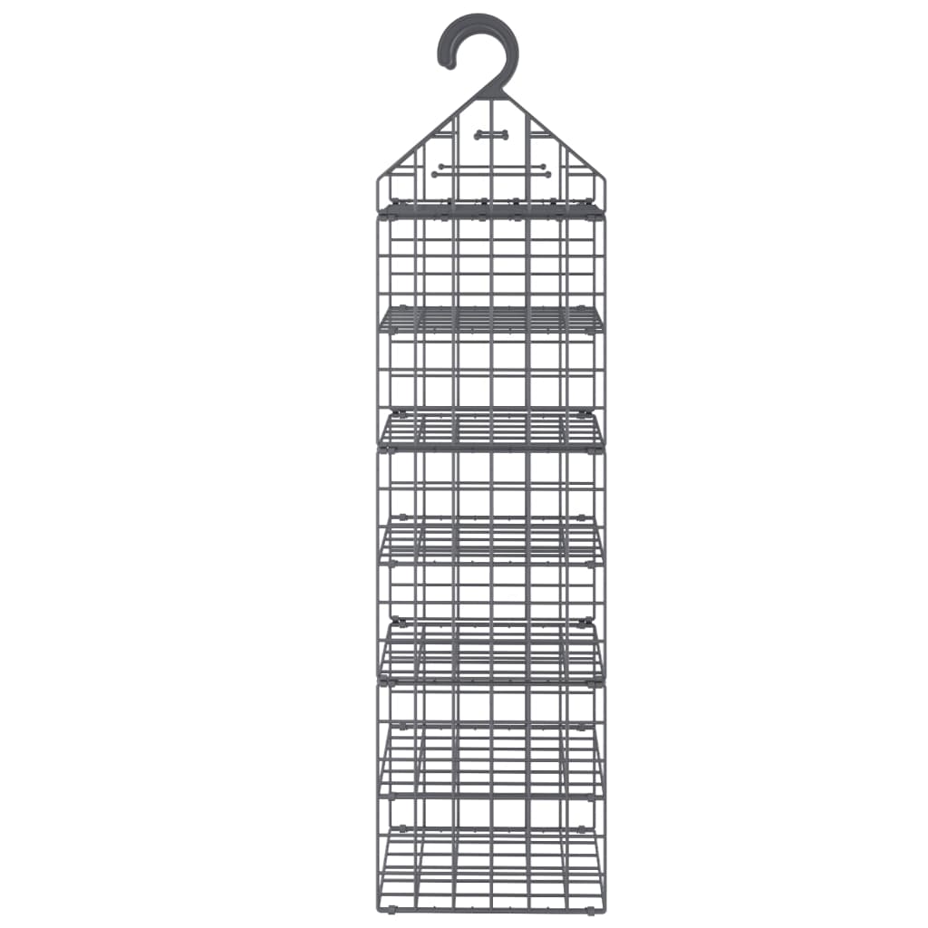 vidaXL Hanging Closet Organizer with 7 Shelves 2 pcs